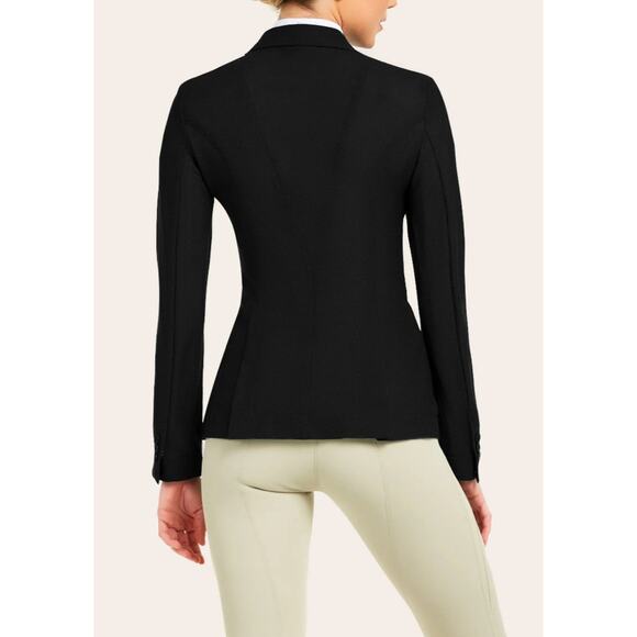 R.J. Classics Harmony Mesh Show Coat Blazer Stretch Riding Equestrian Black 18R - Picture 6 of 16